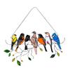 Multicolor Birds A Wire High Stained Suncatcher Window Panel Bird Series