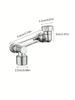 1/2/4pc Rotatable Extension Faucet Sprayer Head Water Tap Nozzle Multifunctional Washbasin Universal Joint Splash-Proof Artifact