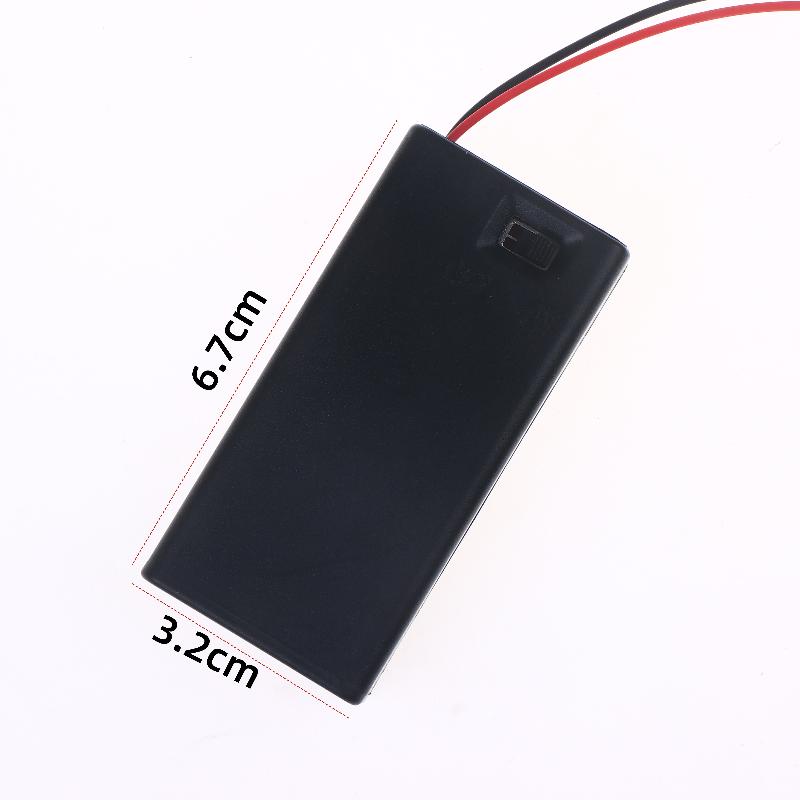 1/3/5Pcs 9V Battery Enclosure DIY Spare Parts With Top, Switch, Wire and DC Plug Included