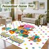 Crystal Velvet Square Rug Custom NamePocoyó Pattern Non Slip Home Floor Decor Rug