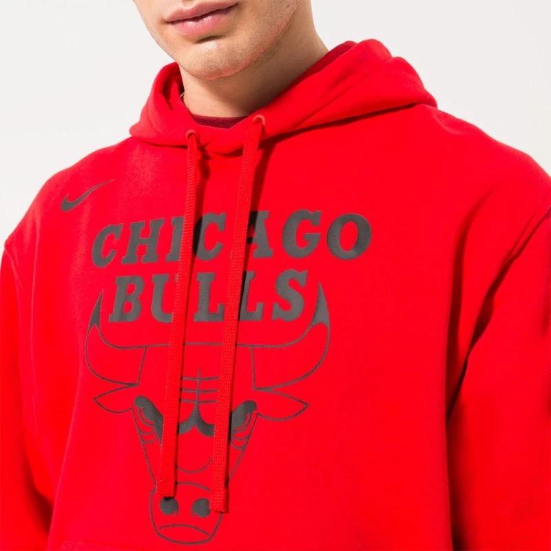 Nike Sudadera de Manga Larga con Capucha de Corte Holgado con Estampado Animal para Hombre Rojo DR9408-657