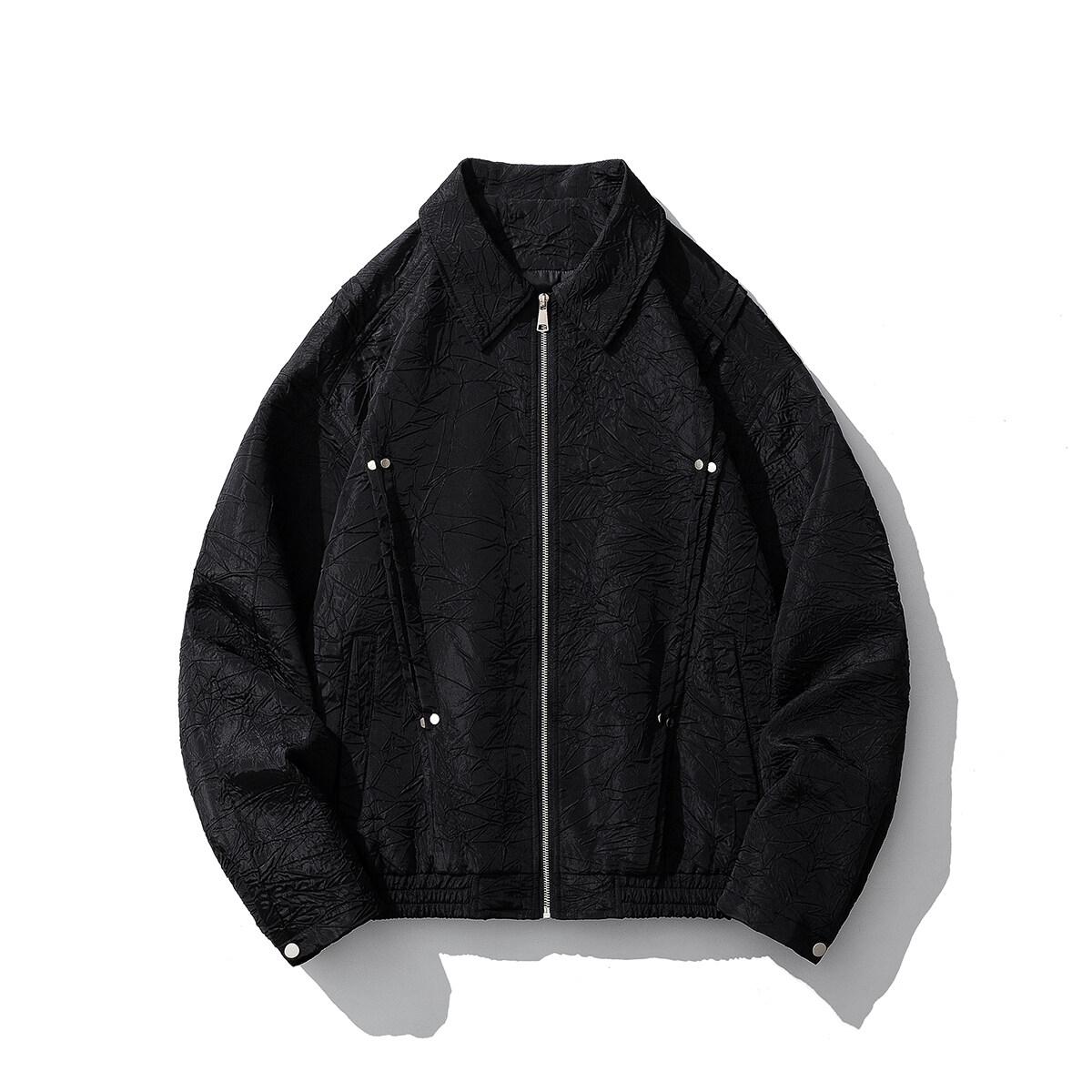 

Осенняя мужская куртка в стиле хип-хоп, уличная одежда, мужские модные повседневные пальто, мужское пальто в корейском стиле, черное, синее, верхняя одежда Харадзюку L