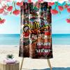 Name Custom Hip pop Print Beach Towel, Large Soft Quick Dry Towel for Beach Camping Swimming