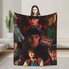 Will byers Horror TV Warm Comfy Blanket For Bedroom Graphic Throw Blanket Autumn Camping Flannel Bedspread