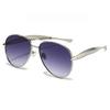 Oval Sunglasses with Metal Frame Retro Premium Trendy Sun Glasses High-Quality UV400 Protection Elegant for Daily Use