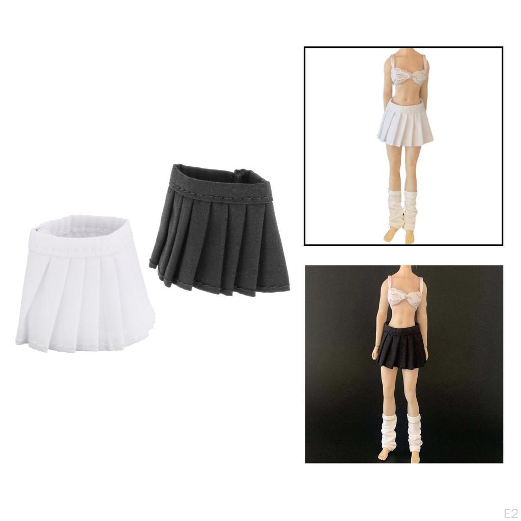 1/12 Girl Body Pleated Skirt Dress for 12inch Action Figure Costume