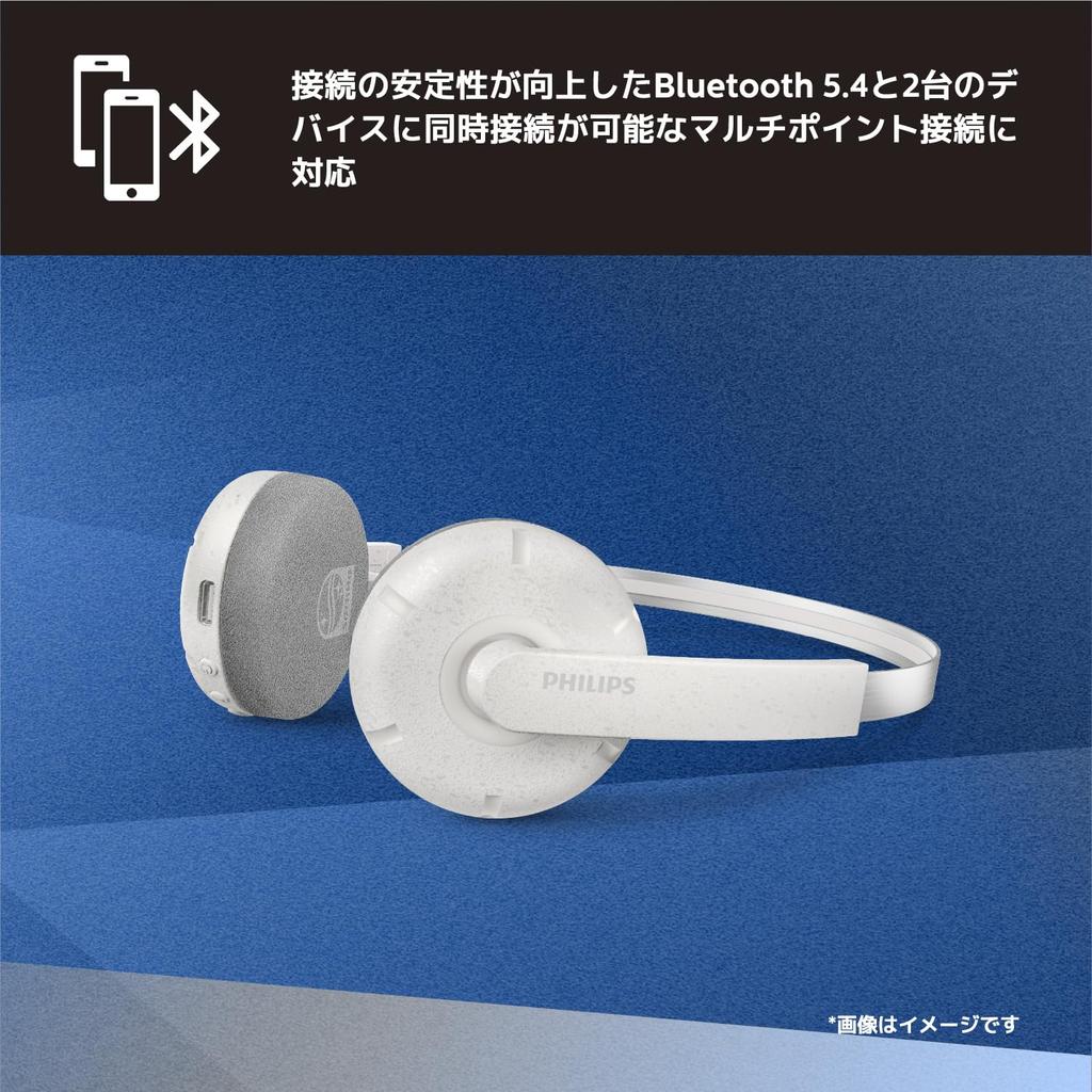 Philips TAH2000 RINGO Bluetooth Wireless Philips Audio 100th Anniversary 80s Retro Replacement Color Ear Cushions App Up To 26 Hours of Continuous