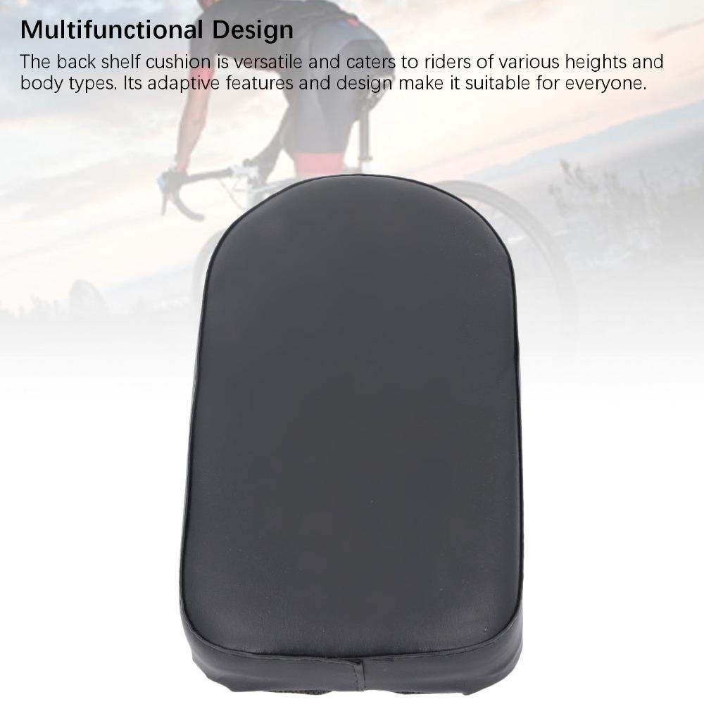 2PCS Wide Bike Rear Seat Cushion PU Leather ,Sponge Bike Back Seat Cushion  Enhanced Comfort