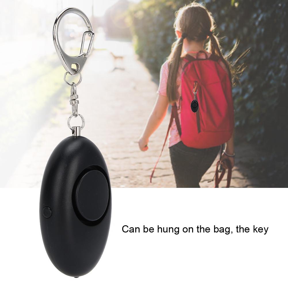 Security Alarm Key Chain Women Elderly Emergency Alarm with LED Light