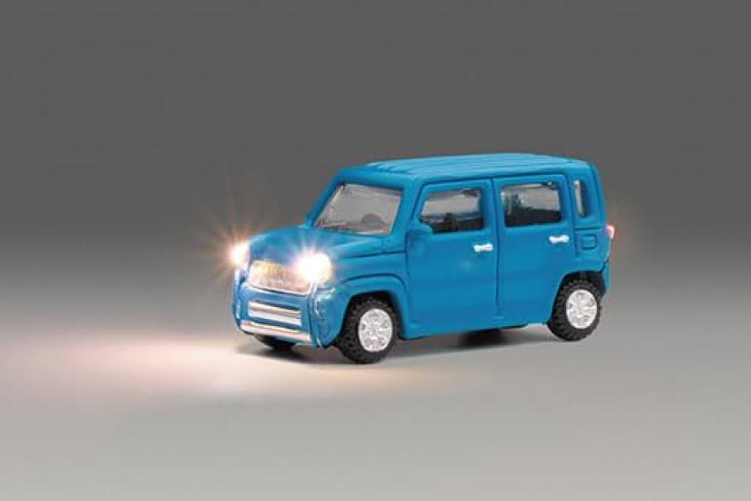 KATO N gauge Just Plug Light SUV Blue Diorama Supplies 24-683C