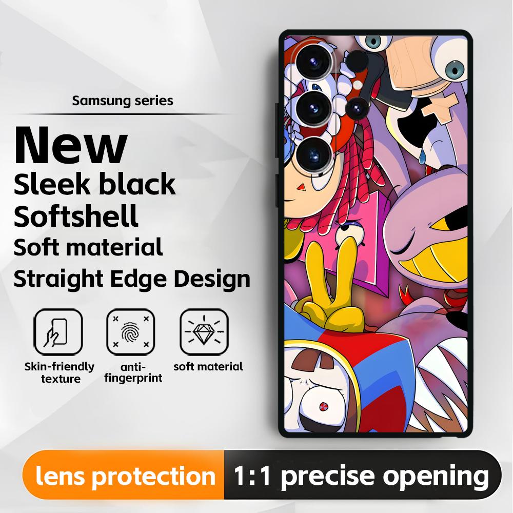 

anime D-Digital C-Circus Phone Case For Samsung Galaxy S25 S24 S23 S22 S21 S20 Plus Ultra Note20 Soft Black Galaxy S22+ 5G