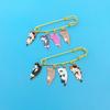 Creative Cat Enamel Pins Cute Cat Breast Brooch Black and White Orange Grey Pink Cat Pins Lapel Badge Animal Jewelry Gifts