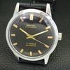 SWISS VINTAGE MONTINE HAND-WINDING MENS REFURBISHED BLACK DIAL WATCH a441065-1