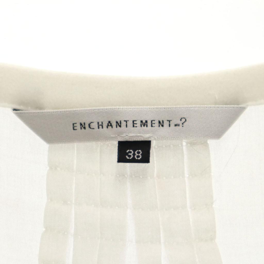 ENCHANTEMENT Made In Japan French Sleeve Blouse 38 White Women Used