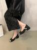 Mary Jane French Xiaoxiangfeng High Heels 2025 Autumn and Winter New High-end Evening Single Shoes Fashionable Small Leather Shoes