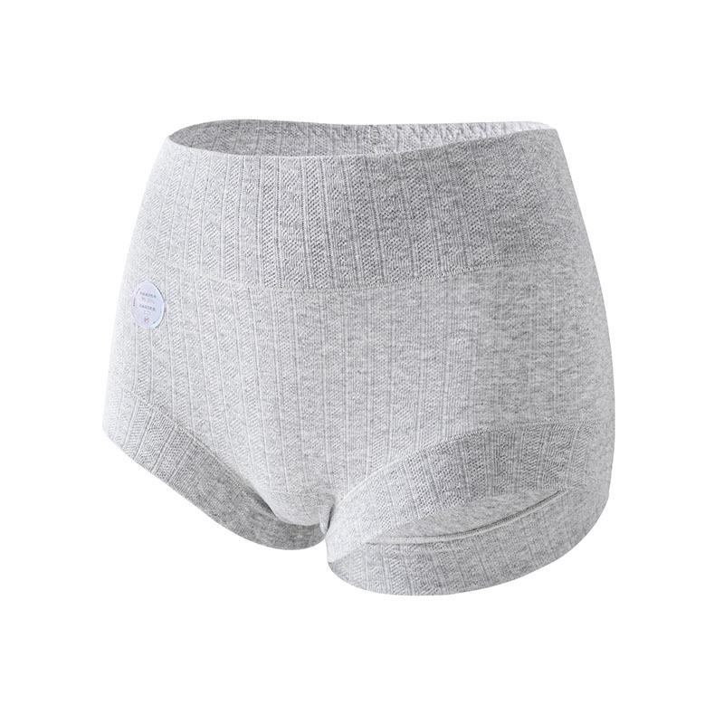 Plus Size Women's Spring and Autumn Pure Cotton Antibacterial Extended Crotch High Waisted Breathable Briefs