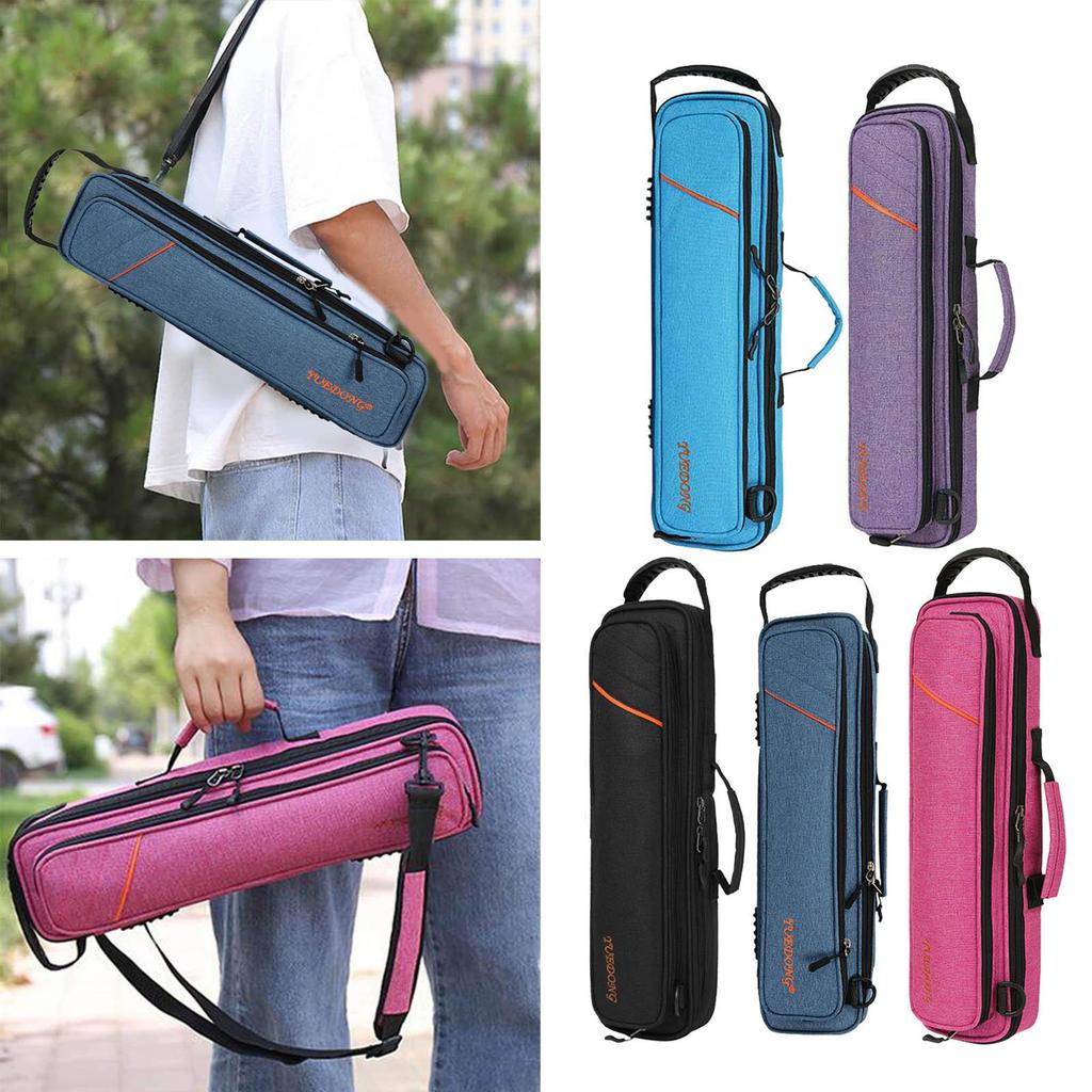 Flute Bag Portable Oxford Cloth Lightweight Wear Resistant Instrument Bag