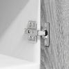 Wall Mounted Cabinet with Door 2 pcs Grey Sonoma and White 30 x 31 x 40 cm