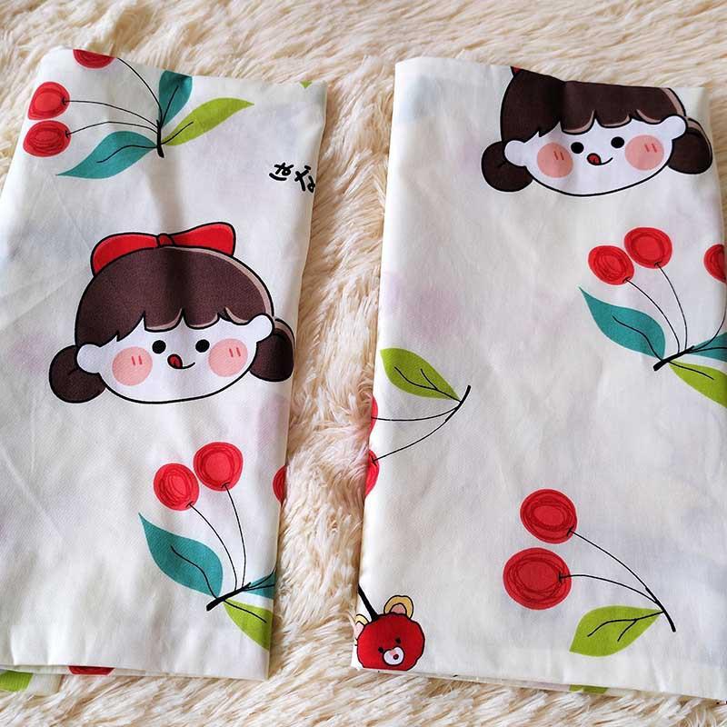 Cotton Kids Pillowcase Set 30x50cm 40x60cm Pure Toddler Bedding Nursery School Sleep Comfort