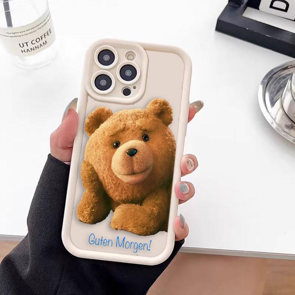 Cartoon T-Teddy Bear Cover Phone Case For Oneplus 11 10R 8T NORD CE 2 3 4 LITE ACE 2 3 Google PIXEL 7 8 7A 8A 9 Case Funda Capa