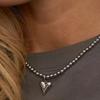 Alloy Love Heart Necklace Simple Pearl Necklace Fashion Clavicle Chain