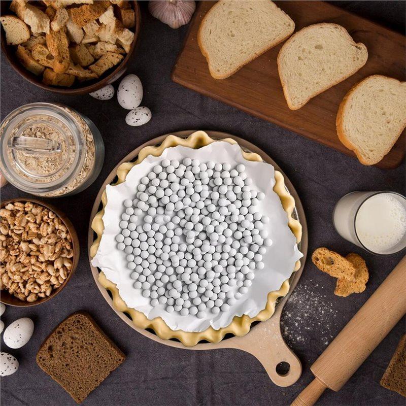 A84X- For Crust For Blinding Baking Pie Weights, 2.2 LB Beads For Crust Natural Stoneware