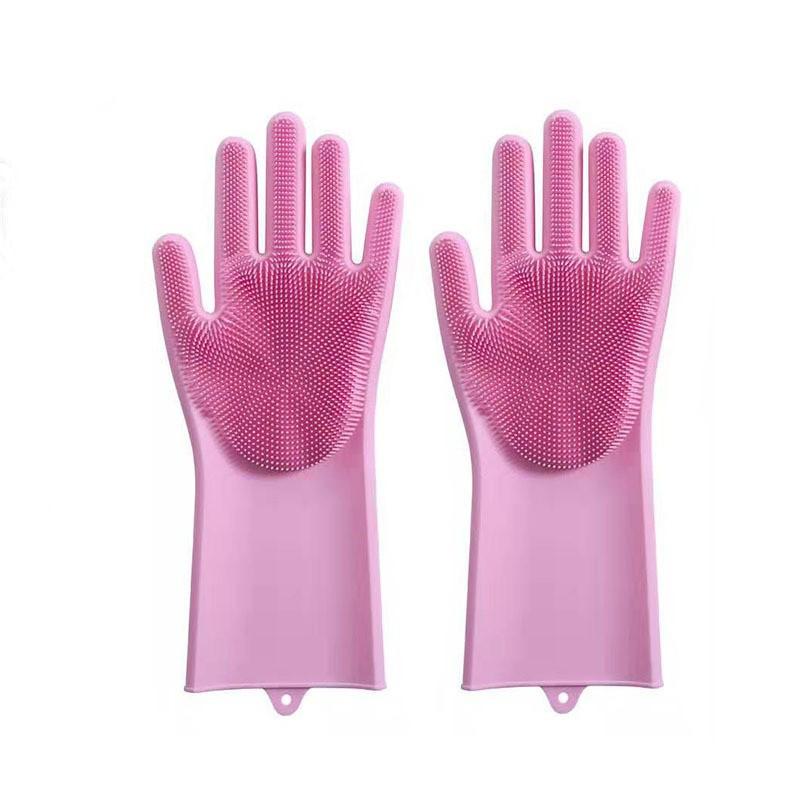Super Soft and Multi-functional Cleaning Pet Silicone Massage and Bath Gloves, Dog and Cat Scrub Gloves, Anti-scratch and Anti-bite Imitation