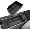 Smabee Center Console Organizer for 2024 2025 Hyundai Sonata N-line Hybrid Accessories Interior Armrest Storage Box ABS Hidden Storage Tray Insert