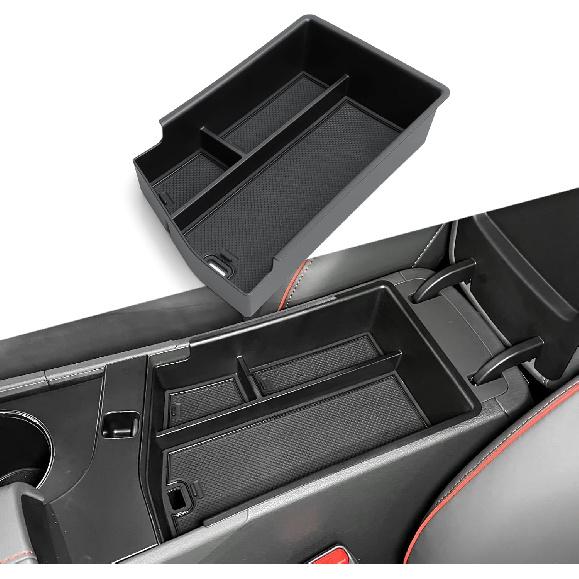 smabee Center Console Organizer for 2024 2025 Hyundai Sonata N-line Hybrid Accessories Interior Armrest Storage Box ABS Hidden Storage Tray Insert