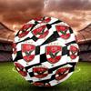 Pallone da Calcio Indoor Al Ahly Misura 5 Colorato Per Tutte le Età Cucito a Macchina PVC Pronto per la Competizione Resistente Alto Rimbalzo