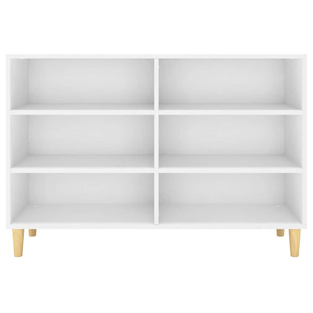 Minimalistischer Weißer Beistellschrank, Weihnachtsdekorationen Ausstellungsregal, Flur-Aufbewahrungsschrank, 103,5x35x70 Cm