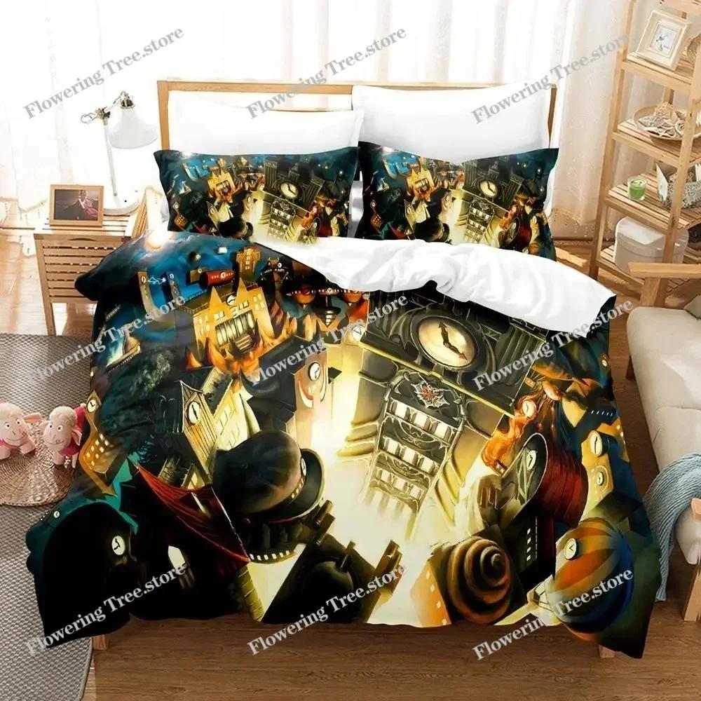 Anime Disgaea Bedding Set Duvet Cover Bed Set Quilt Cover Pillowcase Comforter King Queen Size Boys Adult Bedding Set029963