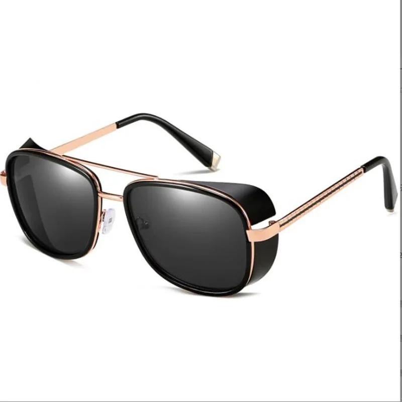 Men Vintage Metal Sunglasses Women Square Steampunk Sun Glasses -1.0 -2.0 -3.0 To -6.0