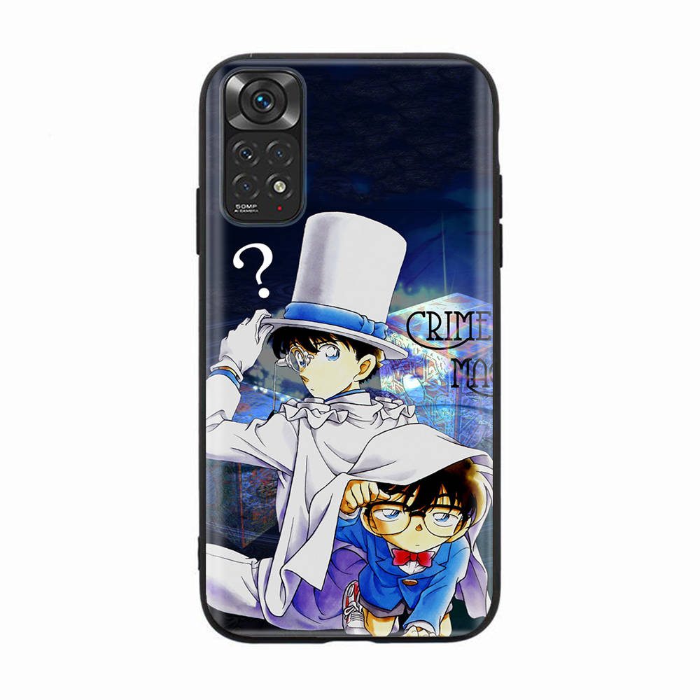 

Черный чехол для Samsung Note 20 Lite S24 Ultra S23 A03 A05 A06 A11 A71 A15 A16 A13 A24 A25 A33 A52 A53 A50 M55 M35 Plus D-50 Детектив Конан Samsung A41 арлекин