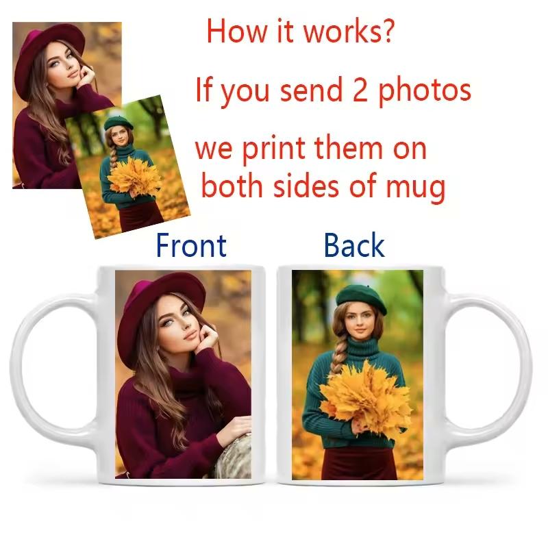 DIY Your Photo Mug,  Name  Text Cup,ize Coffee Mugs, Tea Cups, Mothers Fathers day, Christmas New Year Best Gift