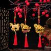 2026 Horse Ornament Chinese New Year Decoration Year of The Horse Zodiac Animal Tassels Charms for Bonsai Car Rearview Mirror