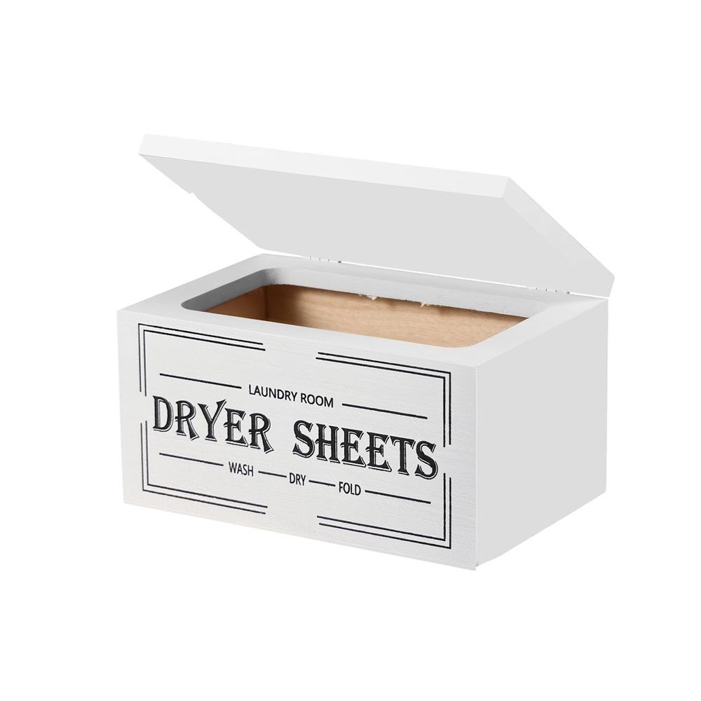 

Rustic Dryer Sheet Holder Large Capacity Laundry Pods Container Laundry Room