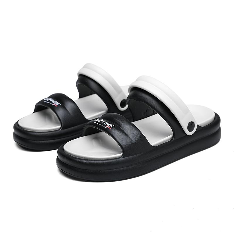 Fashion Summer Couple's EVA Outdoor Sandals Hot Mens Slip-on Casual Shoes for Men Thick Bottom Slippers New Woman Non-Slip Beach Shoes