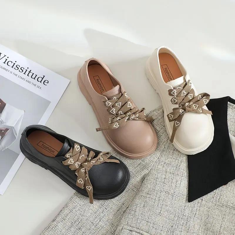 Fashion Loafers Round Toe Women's Shoes Ladies Pumps Platform Non Slip Popular Beau Today Young Vacation Lastest 39 Chic and Elegant Y2k