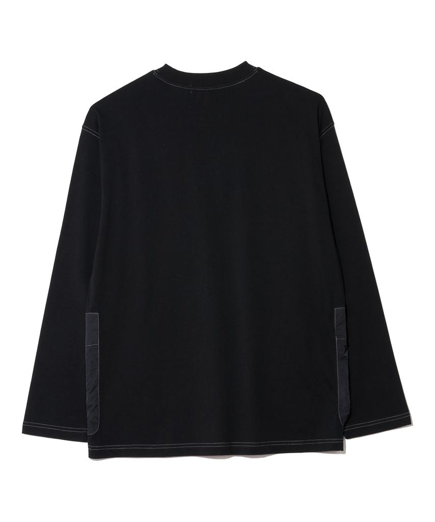 Nontai Woven Pocket L/S T-Shirts (Black)