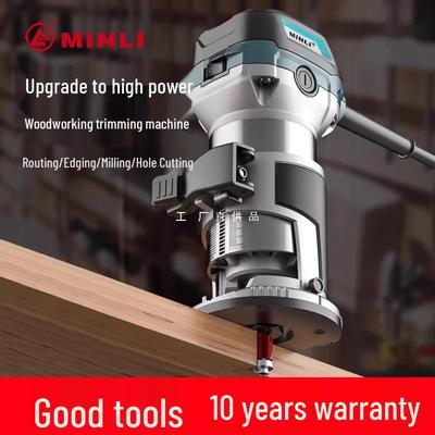 Electric Multifunction Edge Trimmer & Engraving Machine for Woodworking