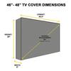 Universal 600D Outdoor Waterproof TV Dust Cover