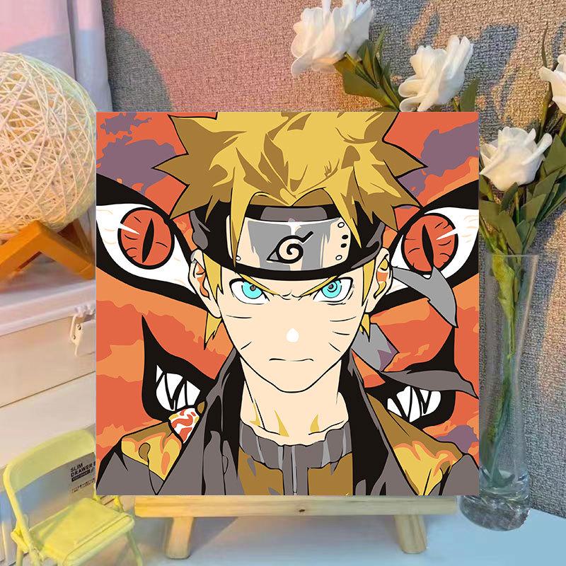 Kit Pittura ad Olio Digitale Anime Demon Slayer Fai da Te per Bambini