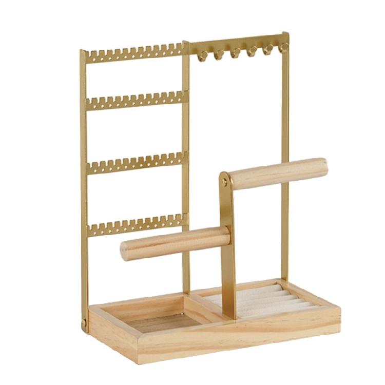 Elegant Necklace Stand Jewellery Organiser Room Decor Jewellery Display Earring золотой
