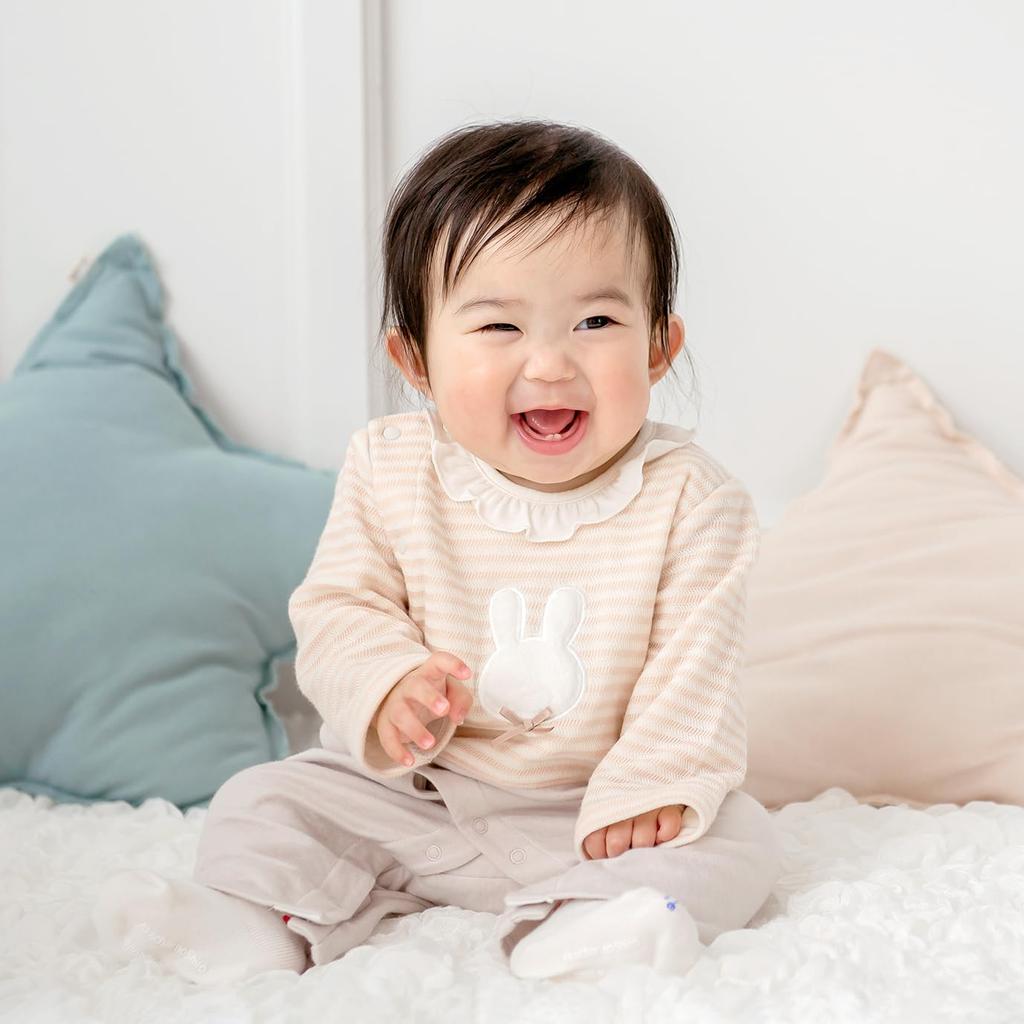 Coveralls Border Rabbit 80 Made in Japan [Baby Castle]
