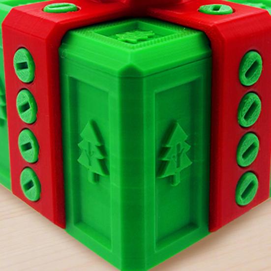 Annoying Gift Box with Screws 3D Printed Puzzle Present Box Prank Screw Challenge Case Home Office Decoration Ornament Christmas Gag Gift
