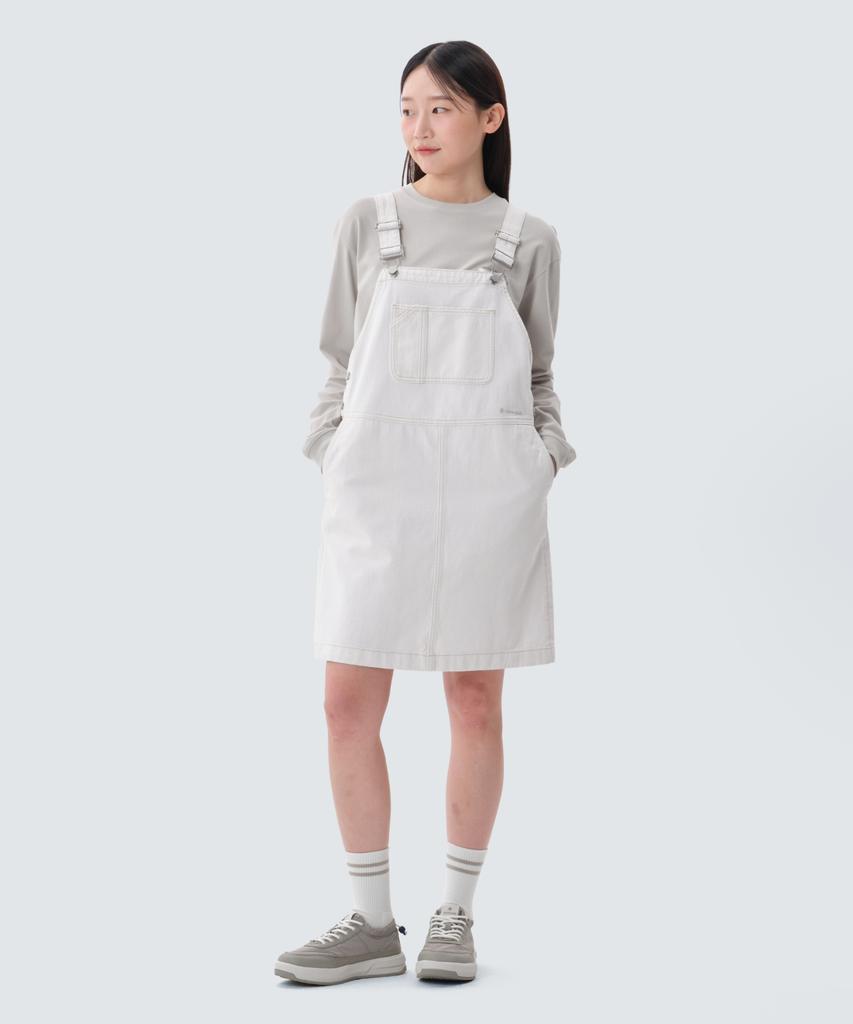 Snow Peak Apparel Denim Overall Dress (S25Zwfop77) Ivory