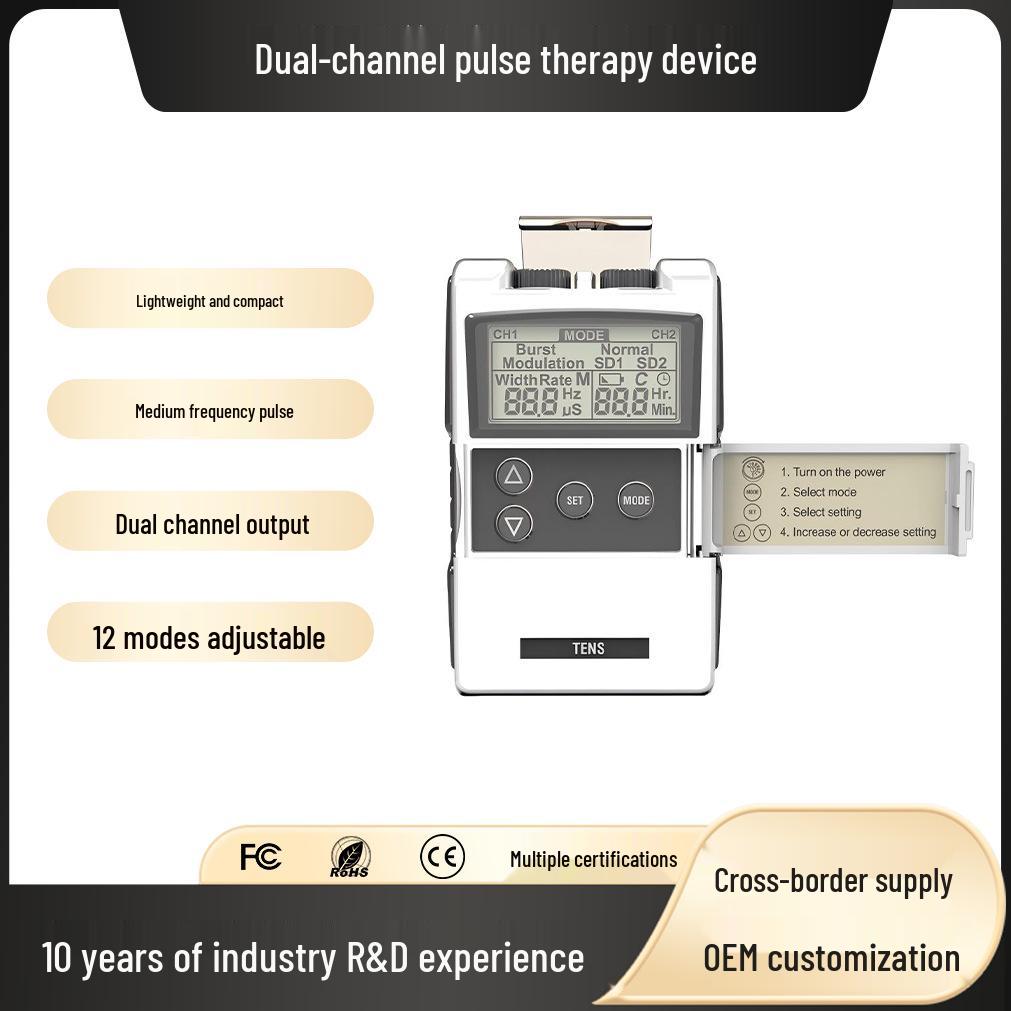 Сертифицированный CE Физиотерапевтический прибор EMS TENS7000 - В наличии, Двустороннее низкочастотное облегчение