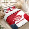 Custom Name Bedding Set 3 PiecesFC St. Pauli Print Duvet Cover + 2 Pillowcases Soft Bed Decor