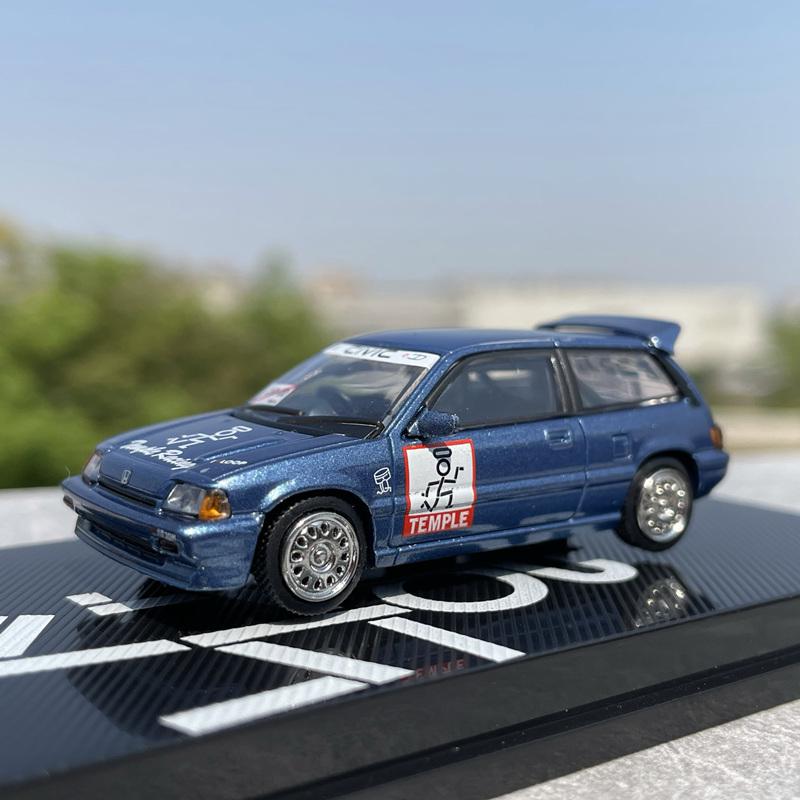 1:64 Honda WONDER CIVIC Alloy Street Sports Car Model Diecast Metal Racing Vehicles Car Model Miniature Scale Childrens Toy Gift